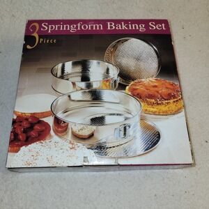 Progressive Springform CAKE PAN SET 8 1/2, 9 1/2 & 10'' Diameter